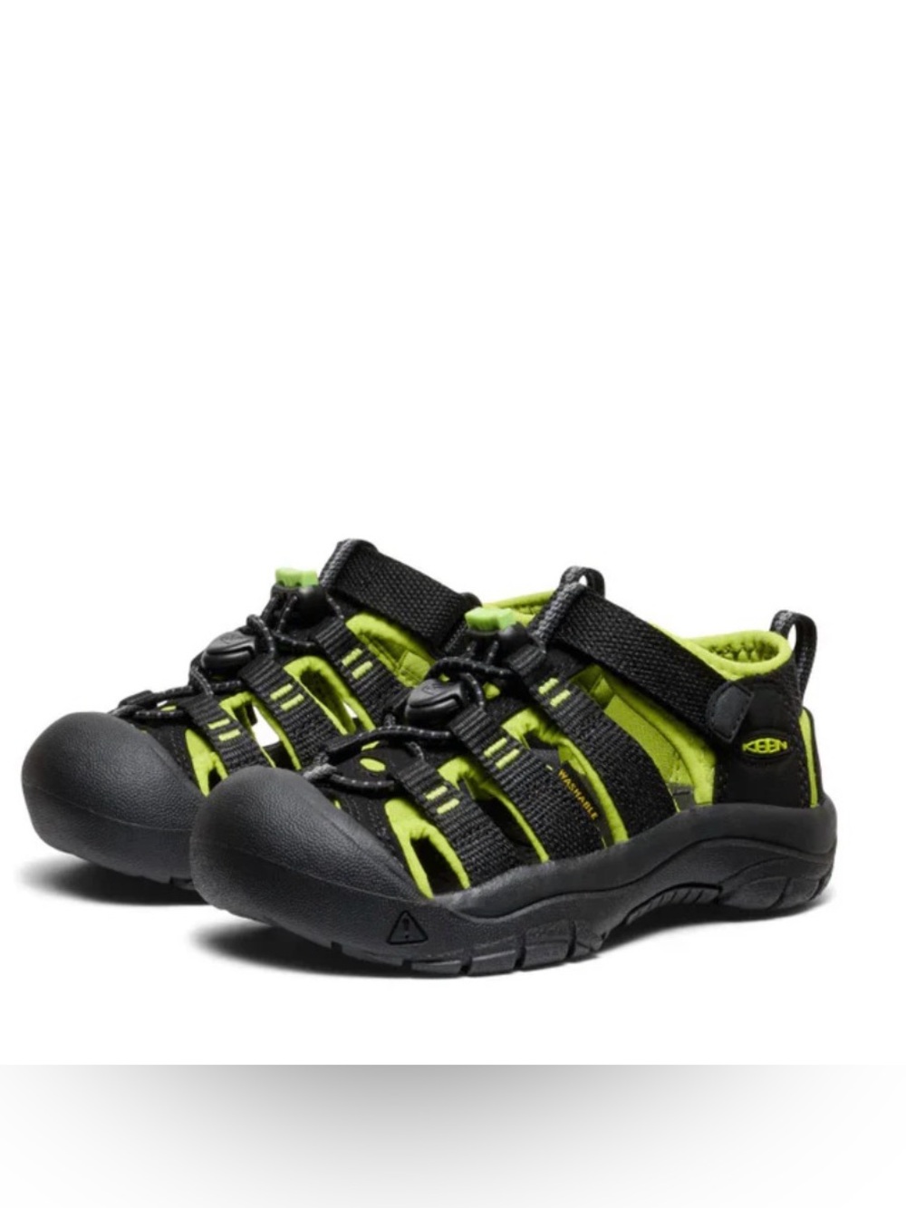 Kids' Newport H2 | Black/Lime Green